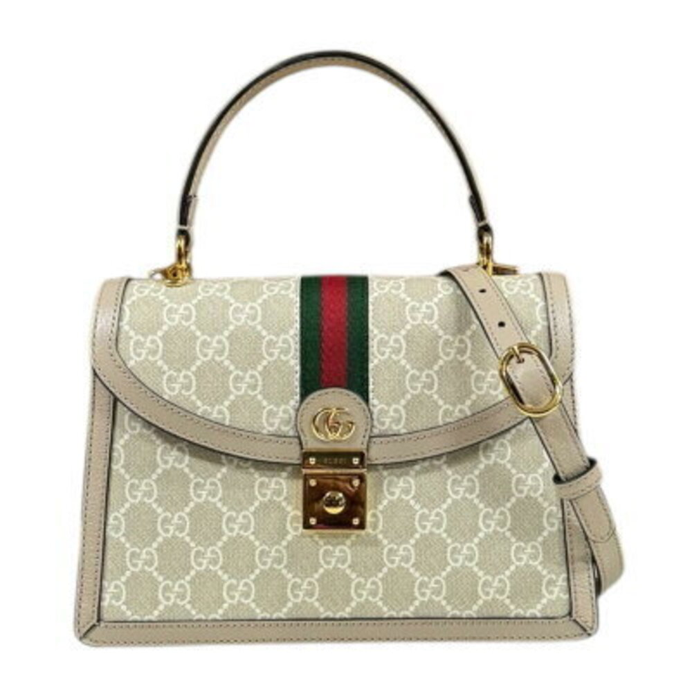 Gucci Ophidia Shoulder Bag GG Supreme Canvas Beige